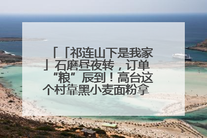 「祁连山下是我家」石磨昼夜转，订单“粮”辰到！高台这个村靠黑小麦面粉拿下成立来最大订单