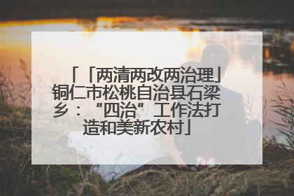 「两清两改两治理」铜仁市松桃自治县石梁乡：“四治”工作法打造和美新农村