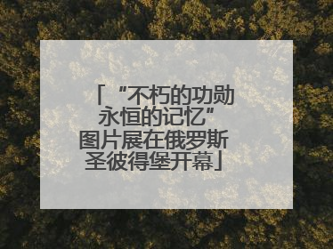 “不朽的功勋 永恒的记忆”图片展在俄罗斯圣彼得堡开幕