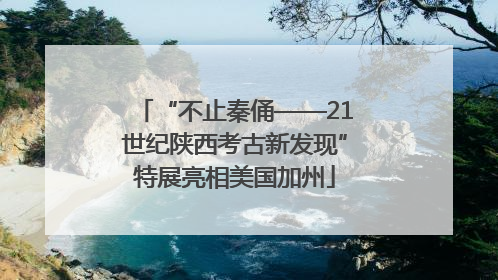 “不止秦俑——21世纪陕西考古新发现”特展亮相美国加州