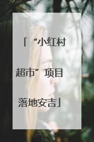 “小红村超市”项目落地安吉