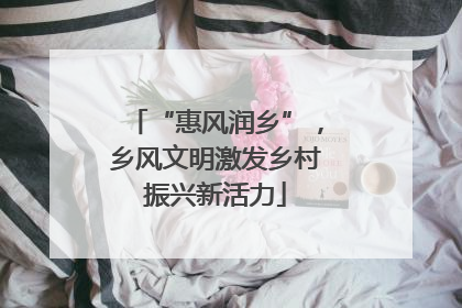 “惠风润乡”，乡风文明激发乡村振兴新活力