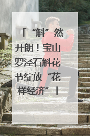 “斛”然开朗！宝山罗泾石斛花节绽放“花样经济”
