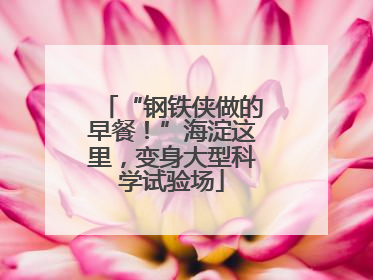 “钢铁侠做的早餐！”海淀这里，变身大型科学试验场