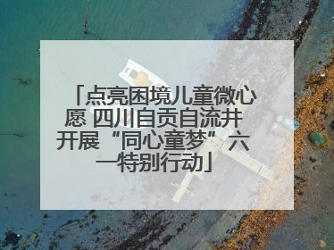 点亮困境儿童微心愿 四川自贡自流井开展“同心童梦”六一特别行动