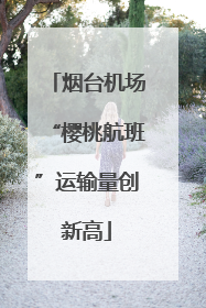 烟台机场“樱桃航班”运输量创新高