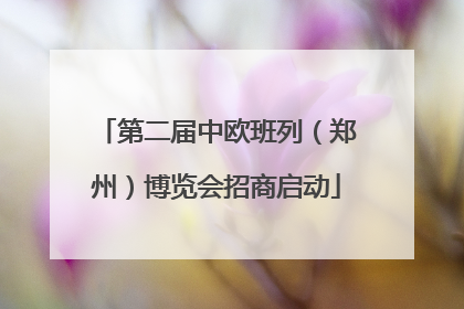 第二届中欧班列（郑州）博览会招商启动