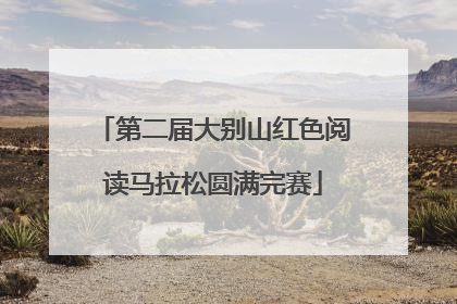 第二届大别山红色阅读马拉松圆满完赛