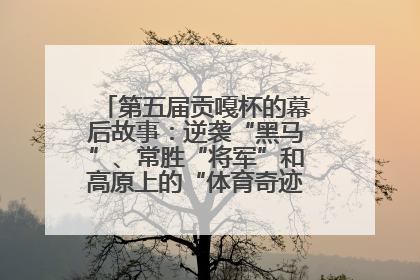 第五届贡嘎杯的幕后故事：逆袭“黑马”、常胜“将军”和高原上的“体育奇迹”丨微纪录