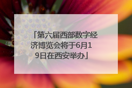 第六届西部数字经济博览会将于6月19日在西安举办