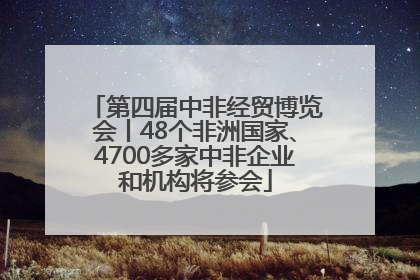 第四届中非经贸博览会丨48个非洲国家、4700多家中非企业和机构将参会
