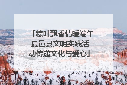 粽叶飘香情暖端午 夏邑县文明实践活动传递文化与爱心