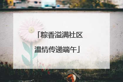 粽香溢满社区 温情传递端午