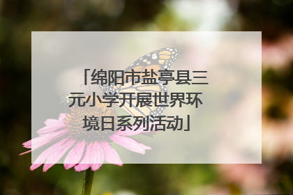 绵阳市盐亭县三元小学开展世界环境日系列活动