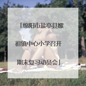 绵阳市盐亭县嫘祖镇中心小学召开期末复习动员会