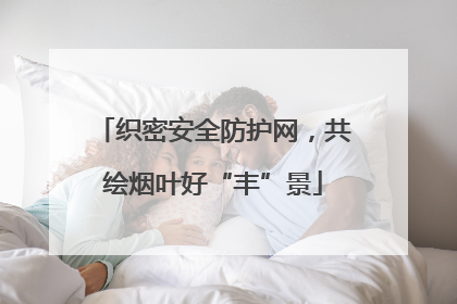 织密安全防护网，共绘烟叶好“丰”景
