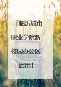 临沂城市职业学院新校园办公区启用