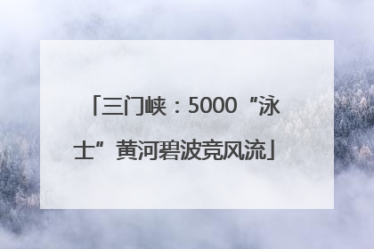 三门峡：5000“泳士”黄河碧波竞风流