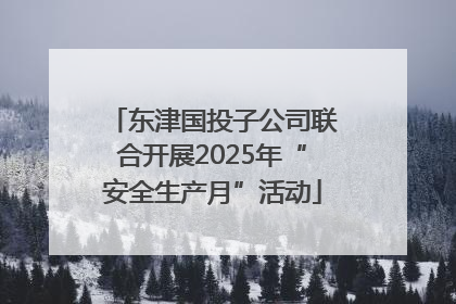 东津国投子公司联合开展2025年“安全生产月”活动