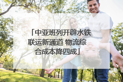 中亚班列开辟水铁联运新通道 物流综合成本降四成