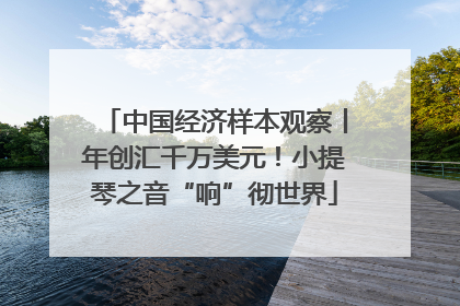 中国经济样本观察丨年创汇千万美元！小提琴之音“响”彻世界