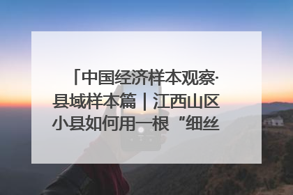 中国经济样本观察·县域样本篇｜江西山区小县如何用一根“细丝”拉出百亿级产业？