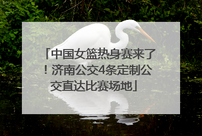 中国女篮热身赛来了！济南公交4条定制公交直达比赛场地