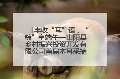 丰收“耳”语，“粽”享端午—山阳县乡村振兴投资开发有限公司首届木耳采摘活动盛大启幕