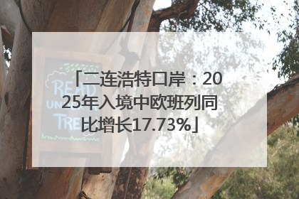 二连浩特口岸：2025年入境中欧班列同比增长17.73%