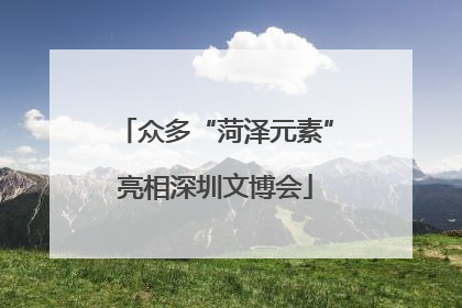 众多“菏泽元素”亮相深圳文博会
