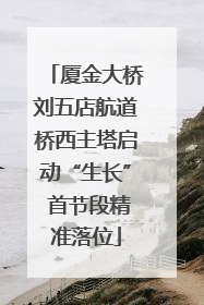 厦金大桥刘五店航道桥西主塔启动“生长” 首节段精准落位