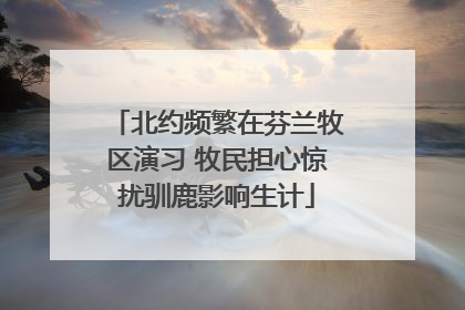 北约频繁在芬兰牧区演习 牧民担心惊扰驯鹿影响生计