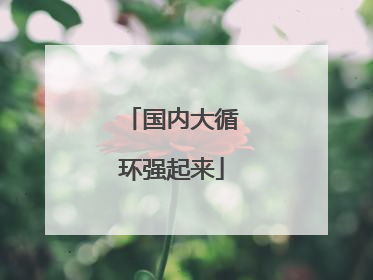 国内大循环强起来