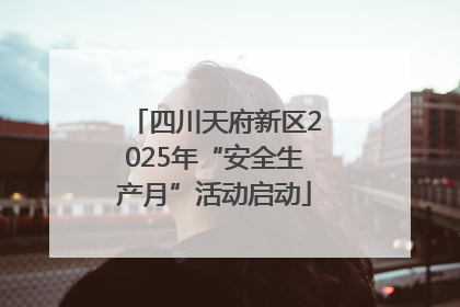 四川天府新区2025年“安全生产月”活动启动