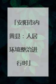 安阳市内黄县：人居环境整治进行时