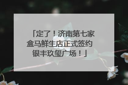 定了！济南第七家盒马鲜生店正式签约银丰玖玺广场！