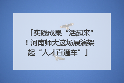 实践成果“活起来”！河南师大这场展演架起“人才直通车”