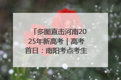 多图直击河南2025年新高考｜高考首日：南阳考点考生信心满满迎战