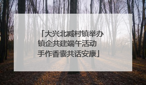 大兴北臧村镇举办镇企共建端午活动 手作香囊共话安康