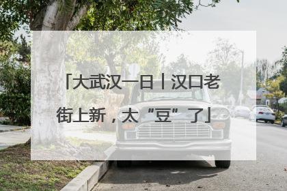 大武汉一日︱汉口老街上新，太“豆”了