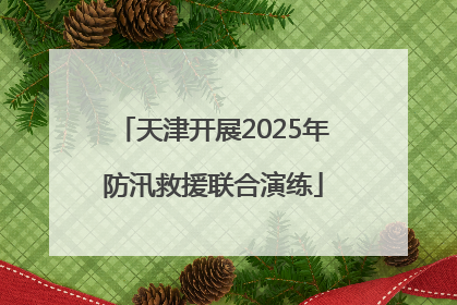 天津开展2025年防汛救援联合演练