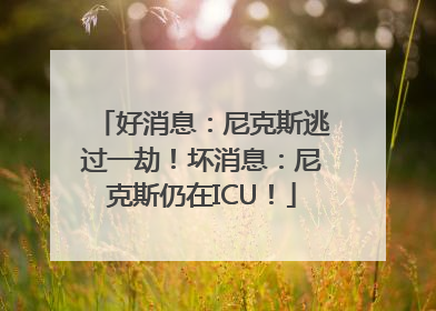好消息：尼克斯逃过一劫！坏消息：尼克斯仍在ICU！