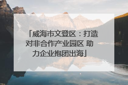 威海市文登区：打造对非合作产业园区 助力企业抱团出海