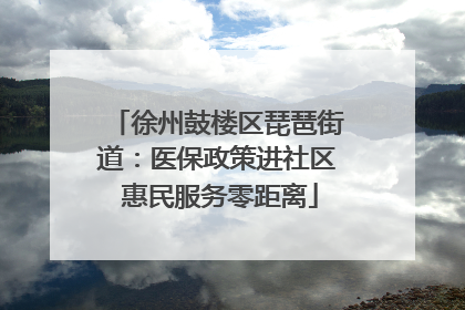 徐州鼓楼区琵琶街道：医保政策进社区 惠民服务零距离