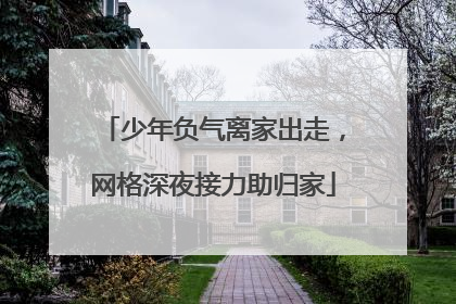 少年负气离家出走，网格深夜接力助归家
