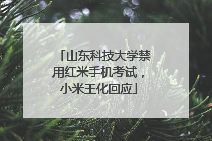 山东科技大学禁用红米手机考试，小米王化回应