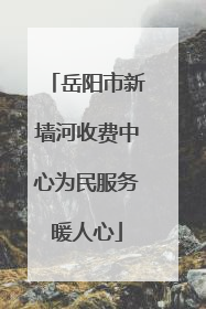 岳阳市新墙河收费中心为民服务暖人心