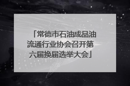 常德市石油成品油流通行业协会召开第六届换届选举大会