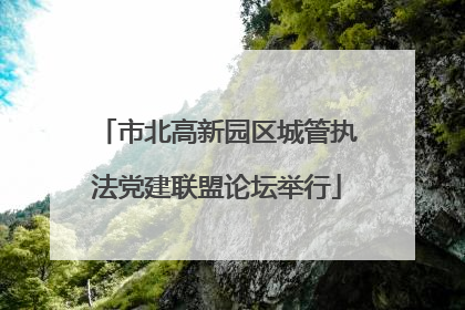 市北高新园区城管执法党建联盟论坛举行