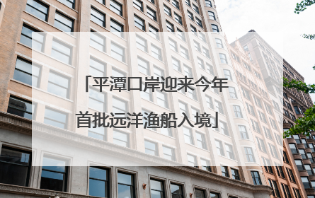 平潭口岸迎来今年首批远洋渔船入境